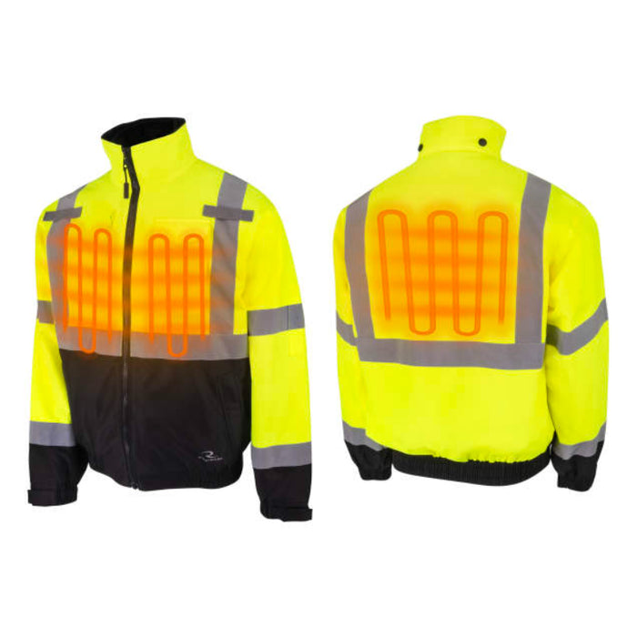 Radians High Visibility Heated Bomber Jacket with Inner Heated Vest - ANSI Class 3 - RHG-SJ13