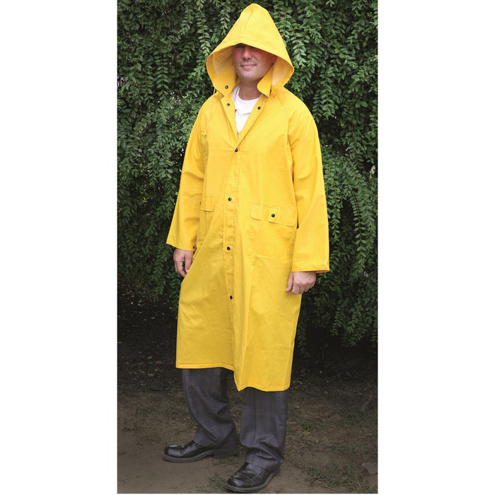 Pvc Rain Suit Classic Yellow Rain Jacket Capa De Agua Para Mujer