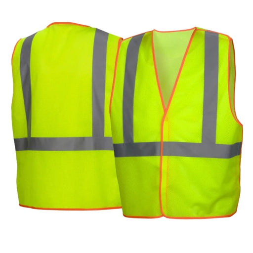 Pyramex Fluorescent Mesh Safety Vest - Type R ANSI Class 2 - RVHL40