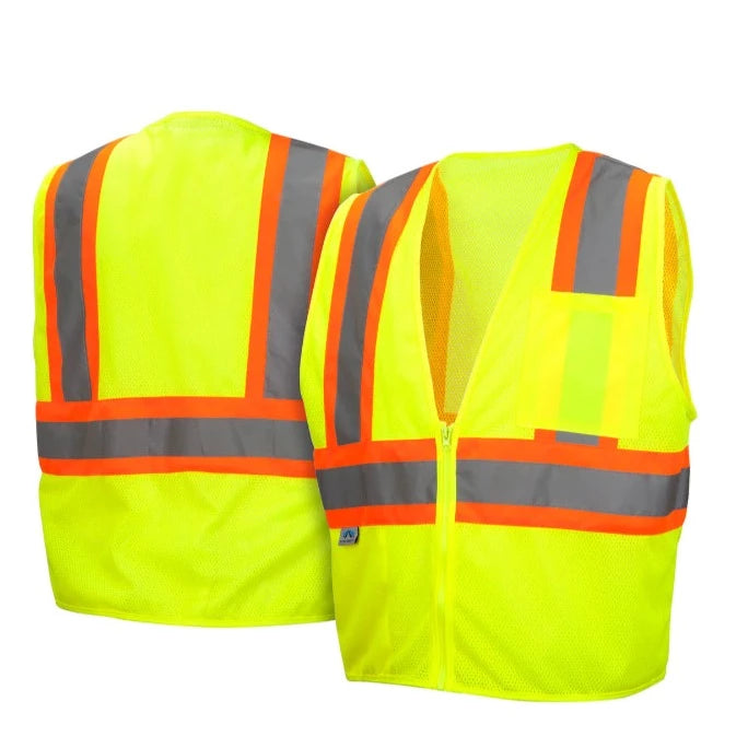 thumbnail image 2 of Pyramex Safety RVZ31 Type R Class 3 High-Visibility Mesh Safety Vest - Men's Polyester 2 of 5