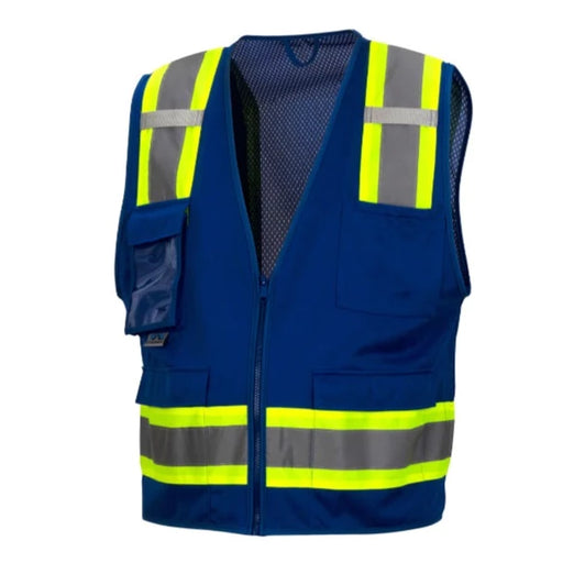 Pyramex® Hi Vis Lightweight Surveyor Safety Vest - RVZ24CP