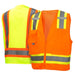 Pyramex Hi Vis Two-Tone Self Extinguishing Mesh Vest - Type R Class 2 - RVZ24SE