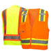 Pyramex Hi Vis Two-Tone Self Extinguishing Mesh Vest - Type R Class 2 - RVZ24SE