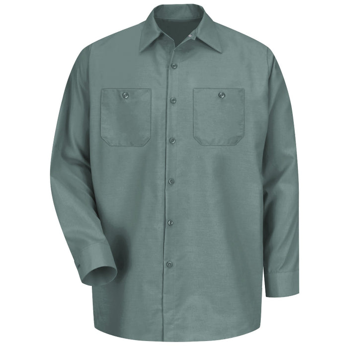 Red Kap® Men's Long Sleeve Industrial Work Shirt - Light Green - SP14
