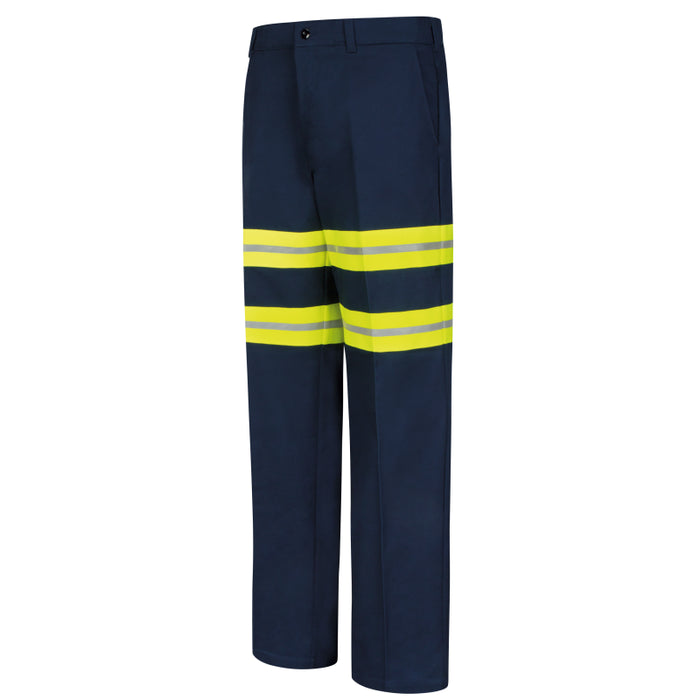 Red Kap® Men's Enhanced Visibility Wrinkle Resistant Cotton Pant - Navy - PC20EV