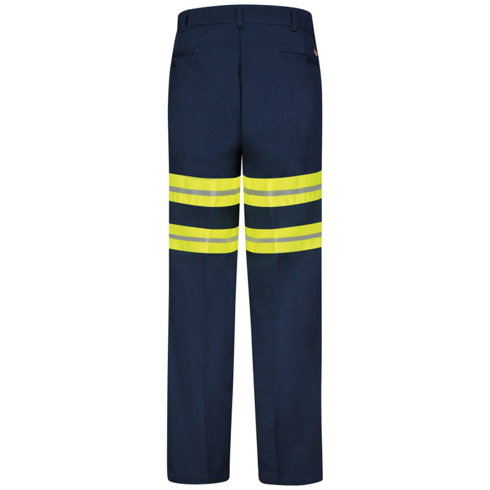 Red Kap® Men's Enhanced Visibility Wrinkle Resistant Cotton Pant - Navy - PC20EV