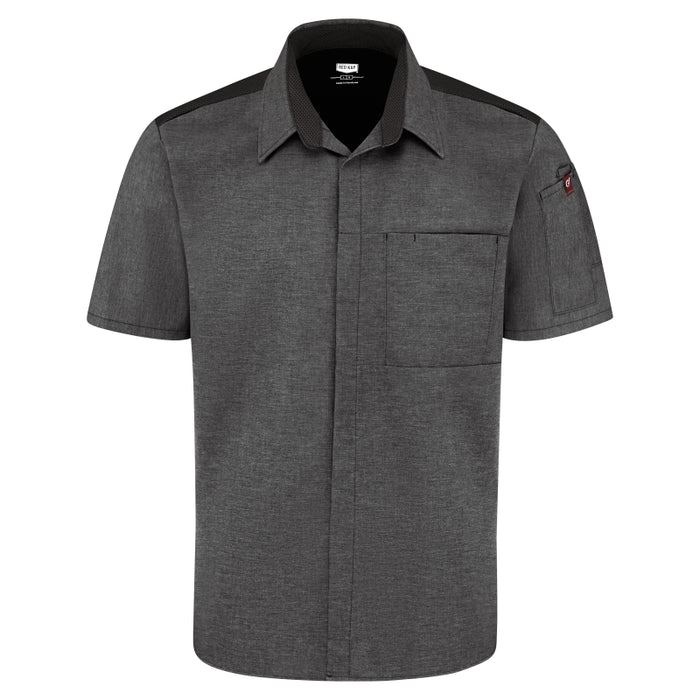 Red Kap® Men's Airflow Cook Shirt with OilBlok and Mesh Back - 502M