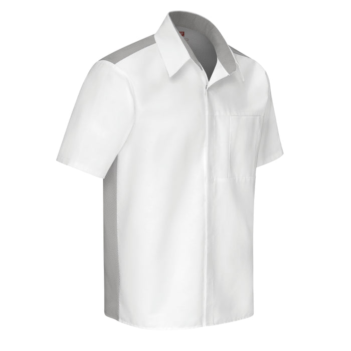 Red Kap® Men's Airflow Cook Shirt with OilBlok and Mesh Back - 502M