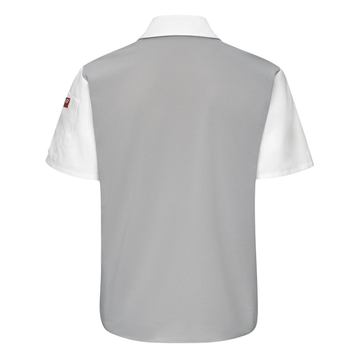 Red Kap® Men's Airflow Cook Shirt with OilBlok and Mesh Back - 502M
