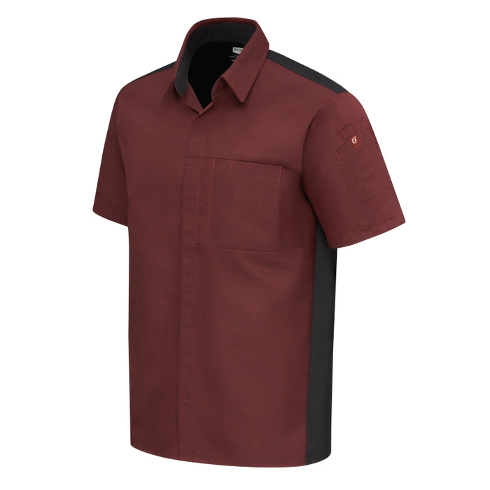 Red Kap® Men's Airflow Cook Shirt with OilBlok and Mesh Back - 502M