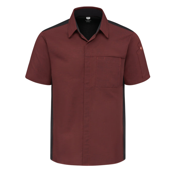 Red Kap® Men's Airflow Cook Shirt with OilBlok and Mesh Back - 502M