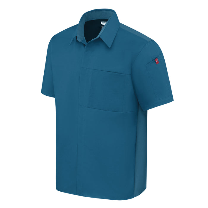 Red Kap® Men's Airflow Cook Shirt with OilBlok and Mesh Back - 502M