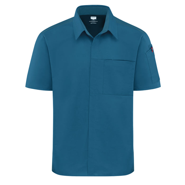 Red Kap® Men's Airflow Cook Shirt with OilBlok and Mesh Back - 502M