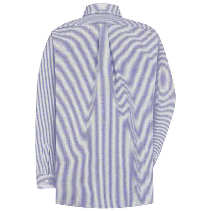 Red Kap® Men's Long Sleeve Executive Oxford Dress Pocket Shirt - SR70 - Blue / White Stripe