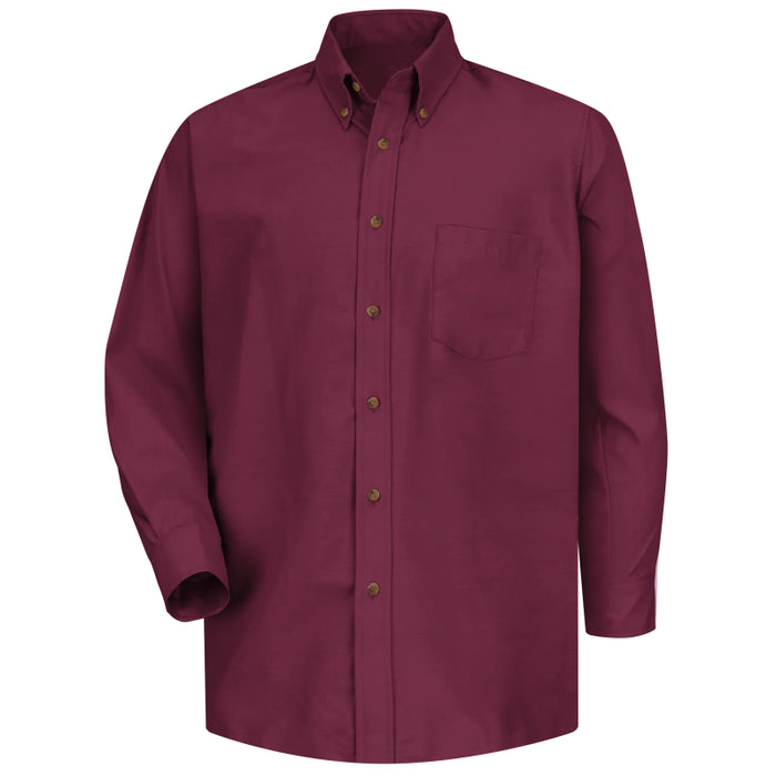Red Kap® Men's Long Sleeve Stain Resistant Poplin Dress Shirt - SP90