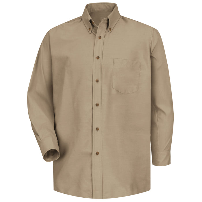 Red Kap® Men's Long Sleeve Stain Resistant Poplin Dress Shirt - SP90