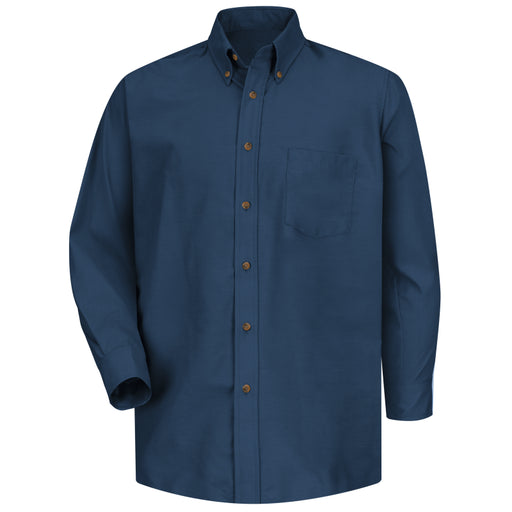 Red Kap® Men's Long Sleeve Stain Resistant Poplin Dress Shirt - SP90