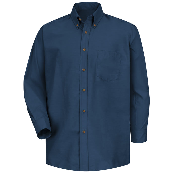 Red Kap® Men's Long Sleeve Stain Resistant Poplin Dress Shirt - SP90