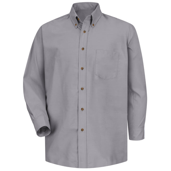 Red Kap® Men's Long Sleeve Stain Resistant Poplin Dress Shirt - SP90