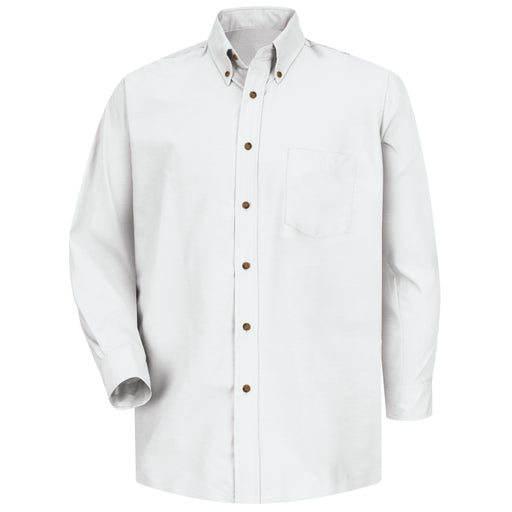 Red Kap® Men's Long Sleeve Stain Resistant Poplin Dress Shirt - SP90