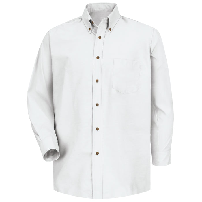 Red Kap® Men's Long Sleeve Stain Resistant Poplin Dress Shirt - SP90