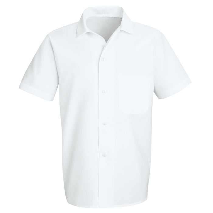 Red Kap® Men's Short Sleeve Button Front Cook Shirt - White - 5010