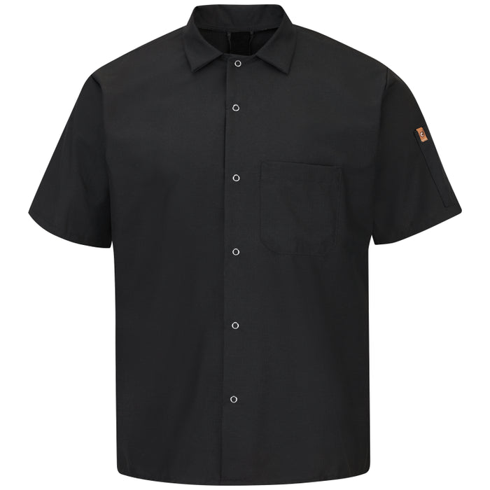 Red Kap® Men's Short Sleeve Cook Shirt with OilBlok + MIMIX® Stretch Panel - 502X