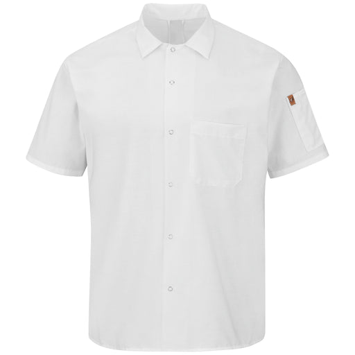 Red Kap® Men's Short Sleeve Cook Shirt with OilBlok + MIMIX® Stretch Panel - 502X