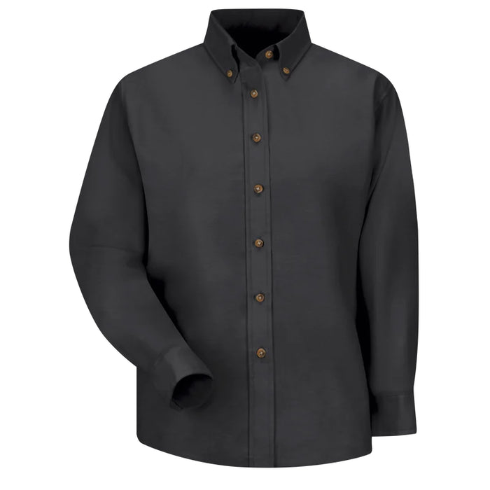 Red Kap®  Women's Long Sleeve Poplin Box Pleated Back Dress Shirt - SP91