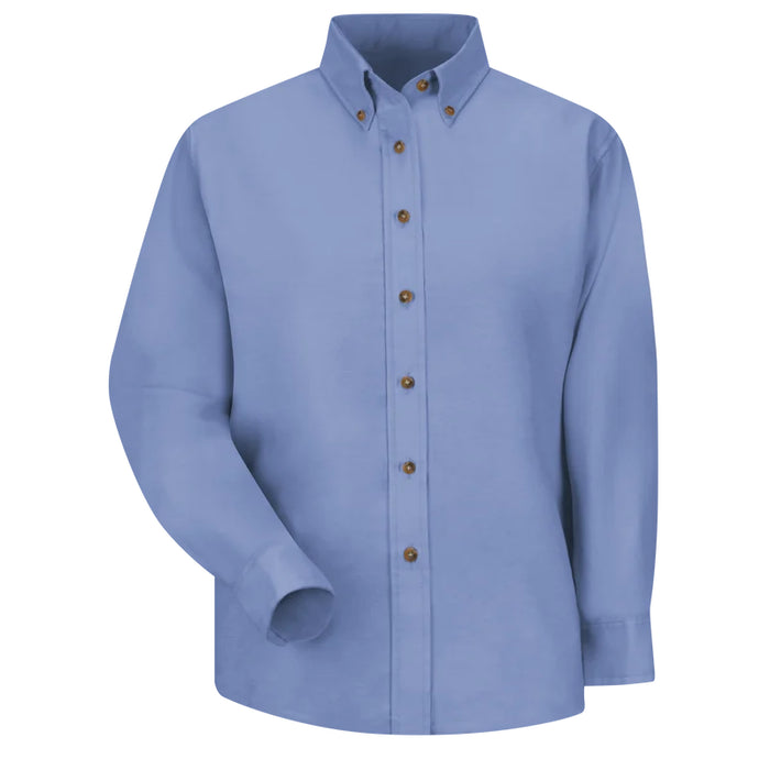 Red Kap®  Women's Long Sleeve Poplin Box Pleated Back Dress Shirt - SP91