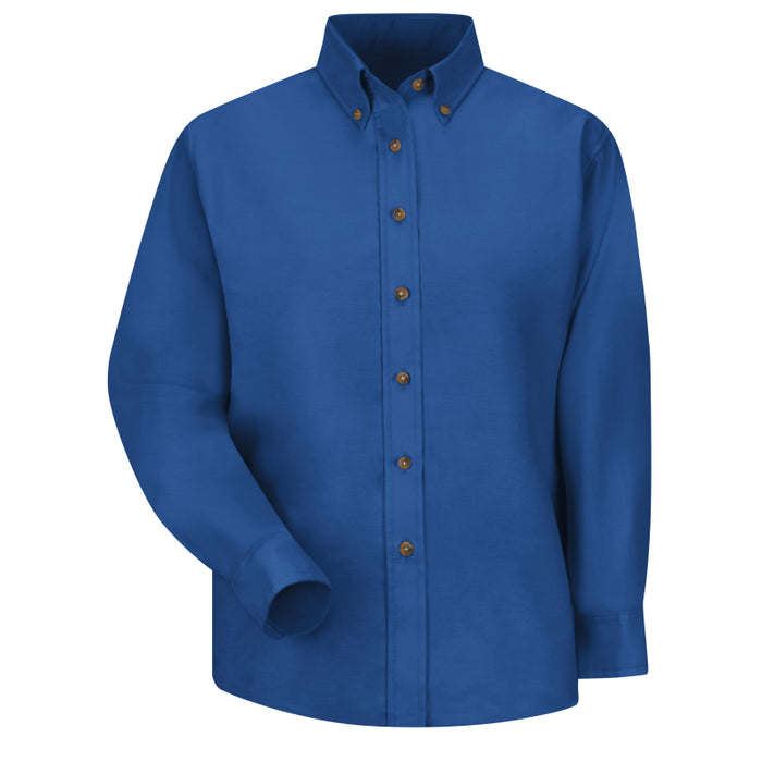 Red Kap®  Women's Long Sleeve Poplin Box Pleated Back Dress Shirt - SP91