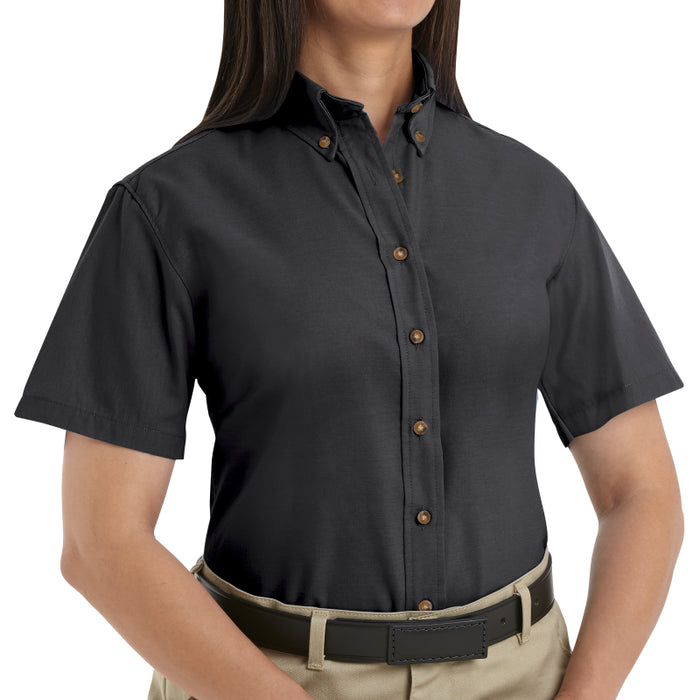 Red Kap® Women's Short Sleeve Button Down Poplin Dress Shirt - SP81