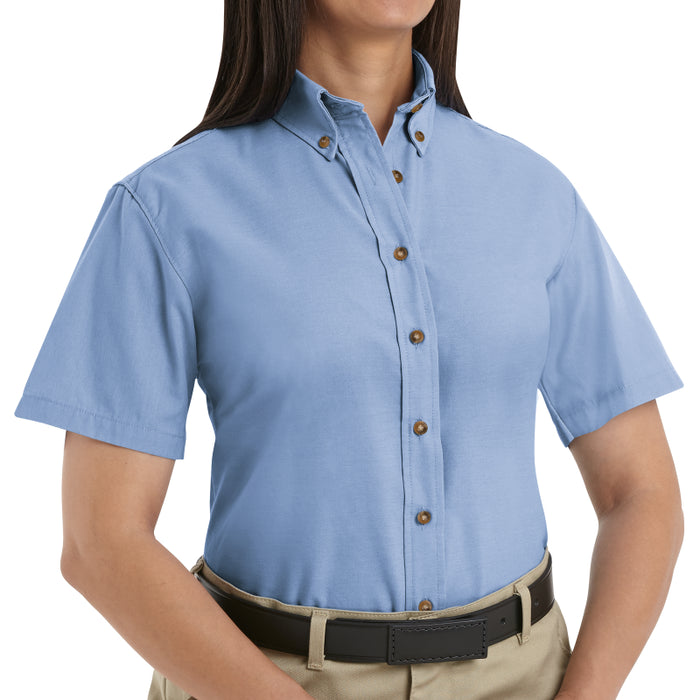 Red Kap® Women's Short Sleeve Button Down Poplin Dress Shirt - SP81