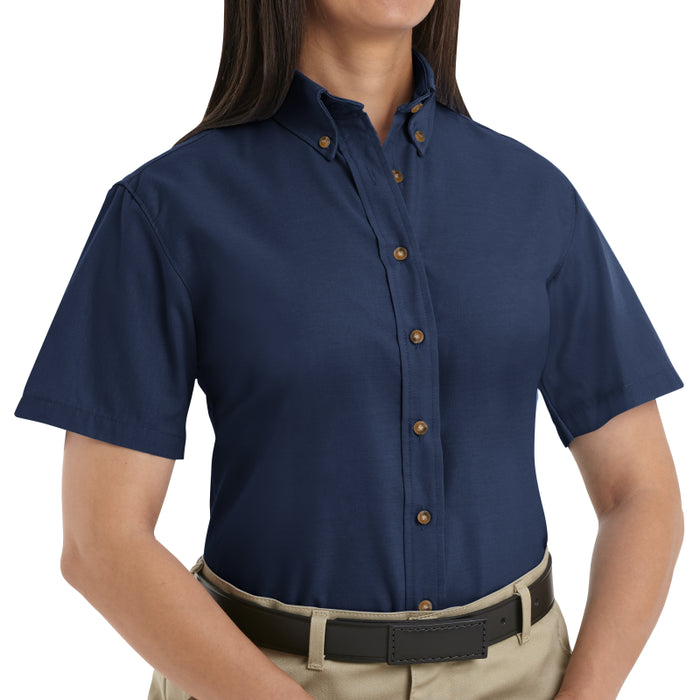 Red Kap® Women's Short Sleeve Button Down Poplin Dress Shirt - SP81