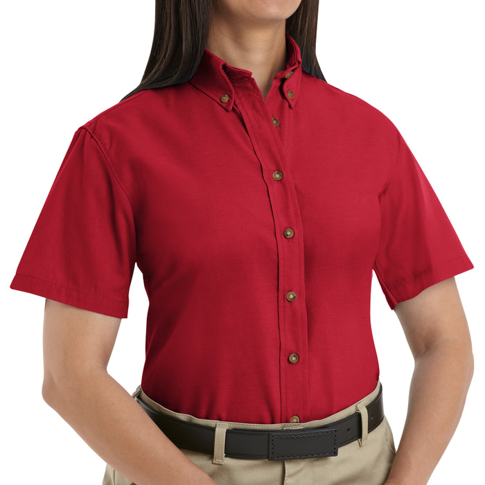 Red Kap® Women's Short Sleeve Button Down Poplin Dress Shirt - SP81