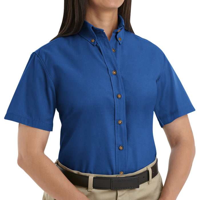 Red Kap® Women's Short Sleeve Button Down Poplin Dress Shirt - SP81
