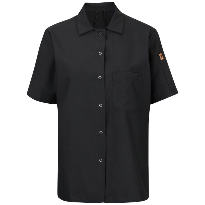 Red Kap® Women's Short Sleeve Cook Shirt with OilBlok + MIMIX® Stretch Panel - 501X