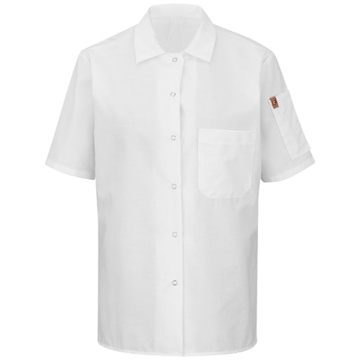Red Kap® Women's Short Sleeve Cook Shirt with OilBlok + MIMIX® Stretch Panel - 501X