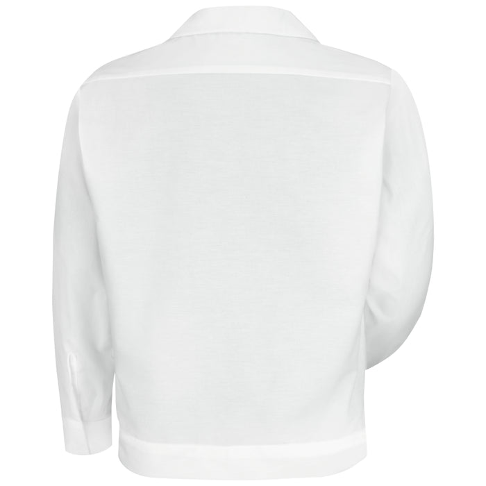 Red Kap® Men's Concealed Button-Front Shirt Jacket - White - SP35