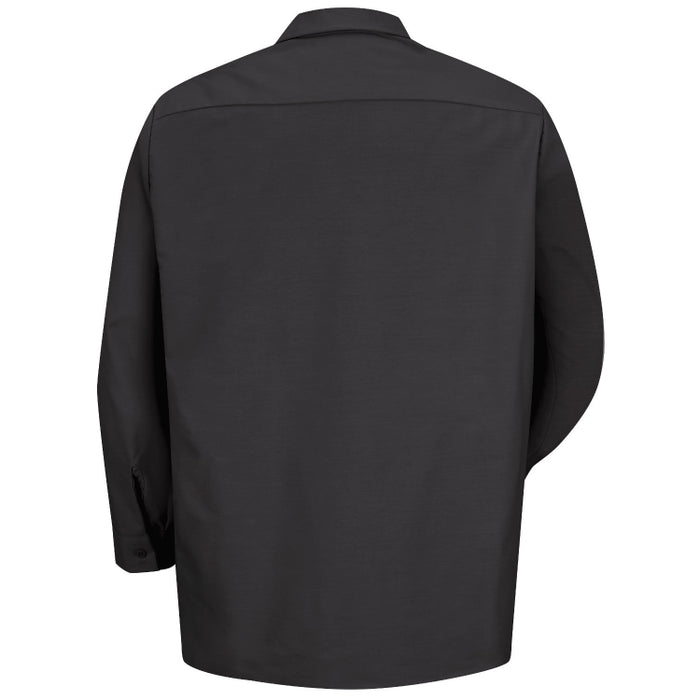 Red Kap® Men's Long Sleeve Industrial Work Shirt - Black - SP14