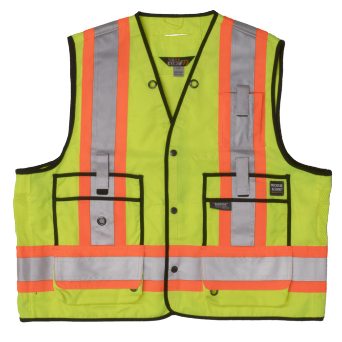 Tough Duck® Surveyor Safety Vest - X-Back - ANSI Class 2 - S313
