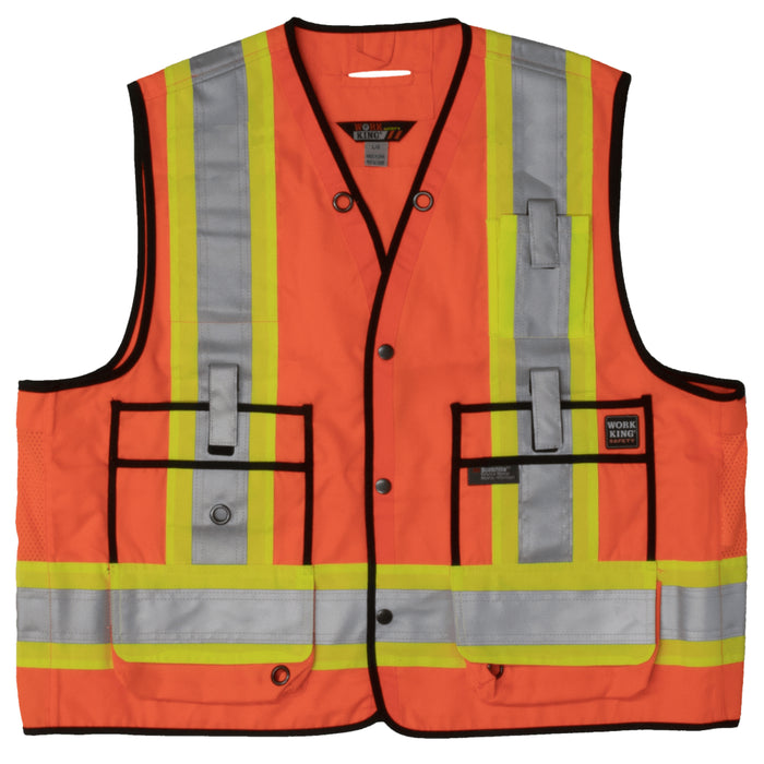 Tough Duck® Surveyor Safety Vest - X-Back - ANSI Class 2 - S313