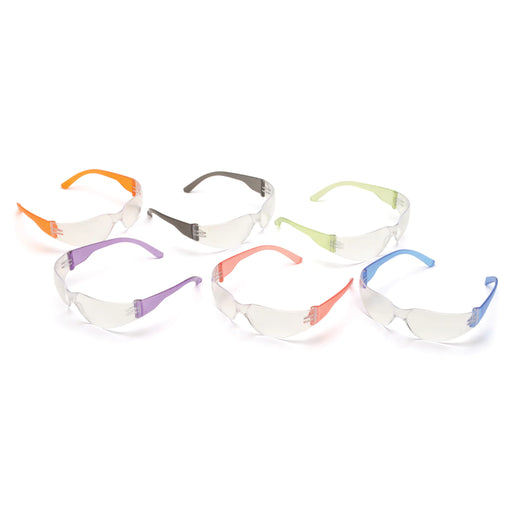 Pyramex Mini Intruder Assorted Temple Colors Safety Glasses