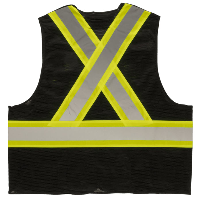 Tough Duck® 5-Point Tearaway Safety Vest - X-Back - ANSI Class 2 - S9I0