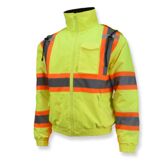 Radians High Visibility Quilted Bomber Jacket - ANSI Class 3 Type R - SJ11QX