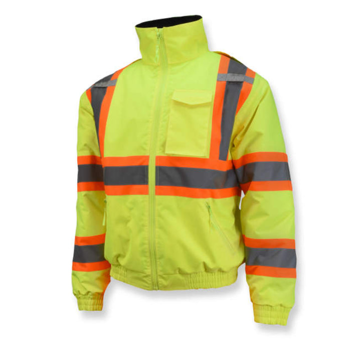 Radians High Visibility Quilted Bomber Jacket - ANSI Class 3 Type R - SJ11QX