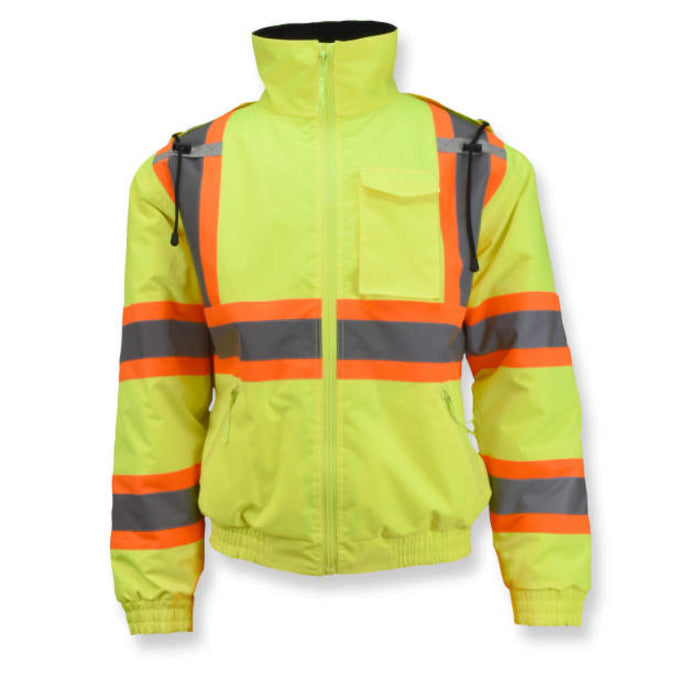Radians High Visibility Quilted Bomber Jacket - ANSI Class 3 Type R - SJ11QX