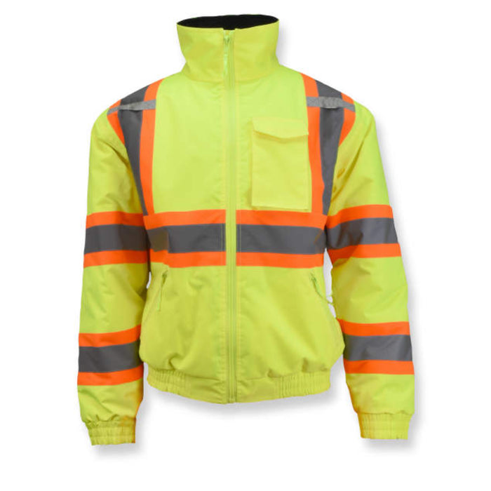 Radians High Visibility Quilted Bomber Jacket - ANSI Class 3 Type R - SJ11QX