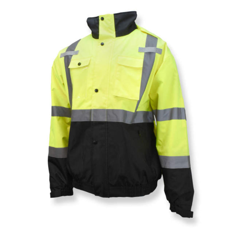 Radians Hi Vis Durable Ripstop Bomber Jacket - ANSI Class 3 Type R - S ...
