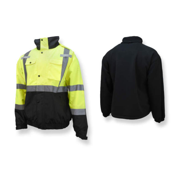 Radians Hi Vis Durable Ripstop Bomber Jacket - ANSI Class 3 Type R - SJ320